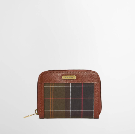 Barbour Mini Daphne Tartan Purse Classic / Brown