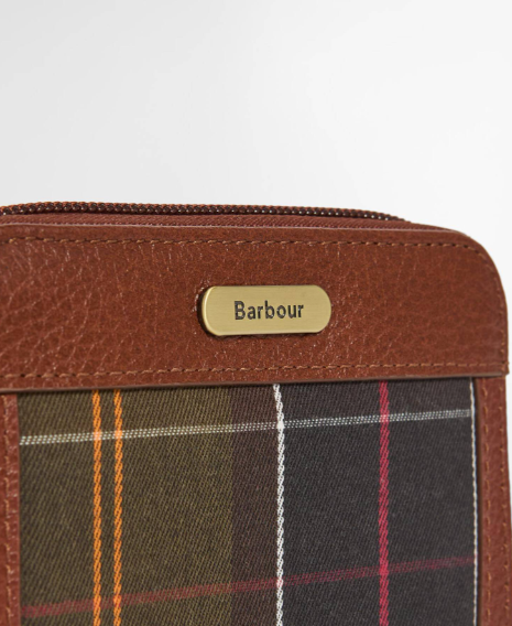 Barbour Mini Daphne Tartan Purse Classic / Brown