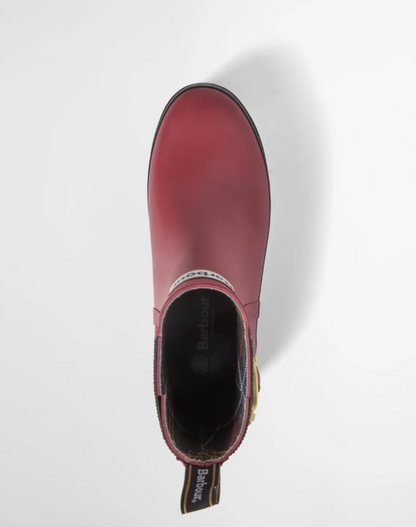 Barbour Hepburn Ankle Wellingtons Cranberry Red
