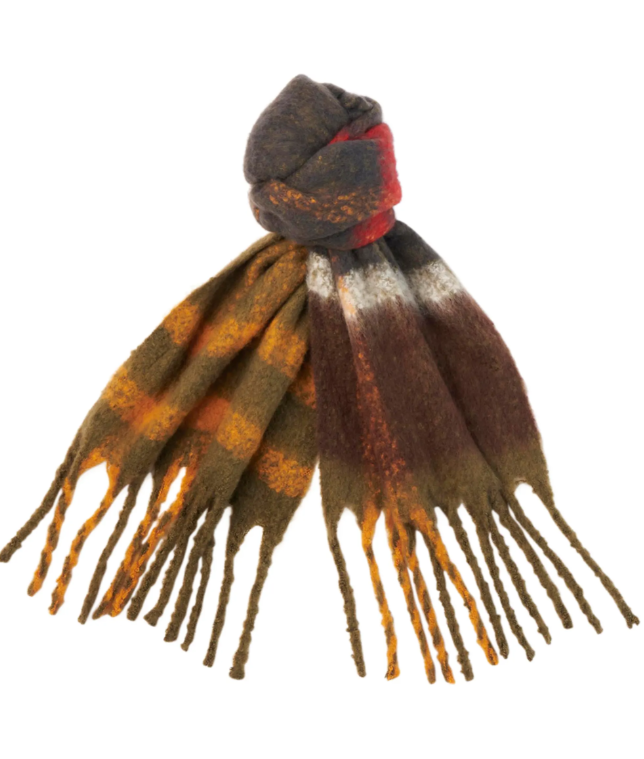 Barbour Isla Tartan Boucle Scarf Classic Tartan