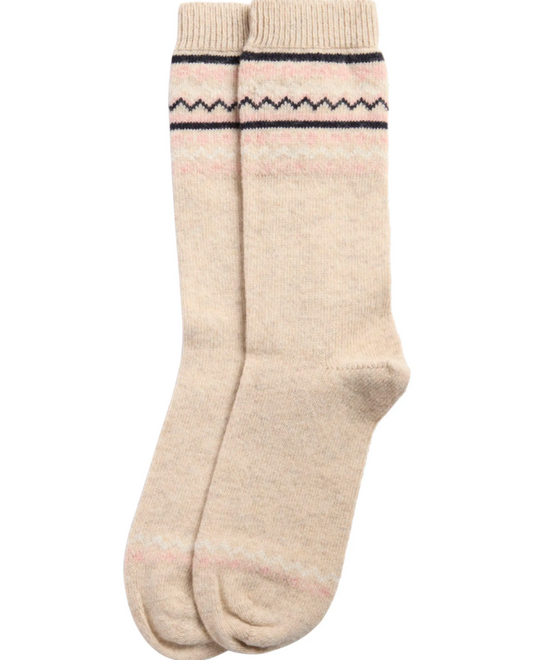 Barbour Anaise Fair Isle Socks Birch