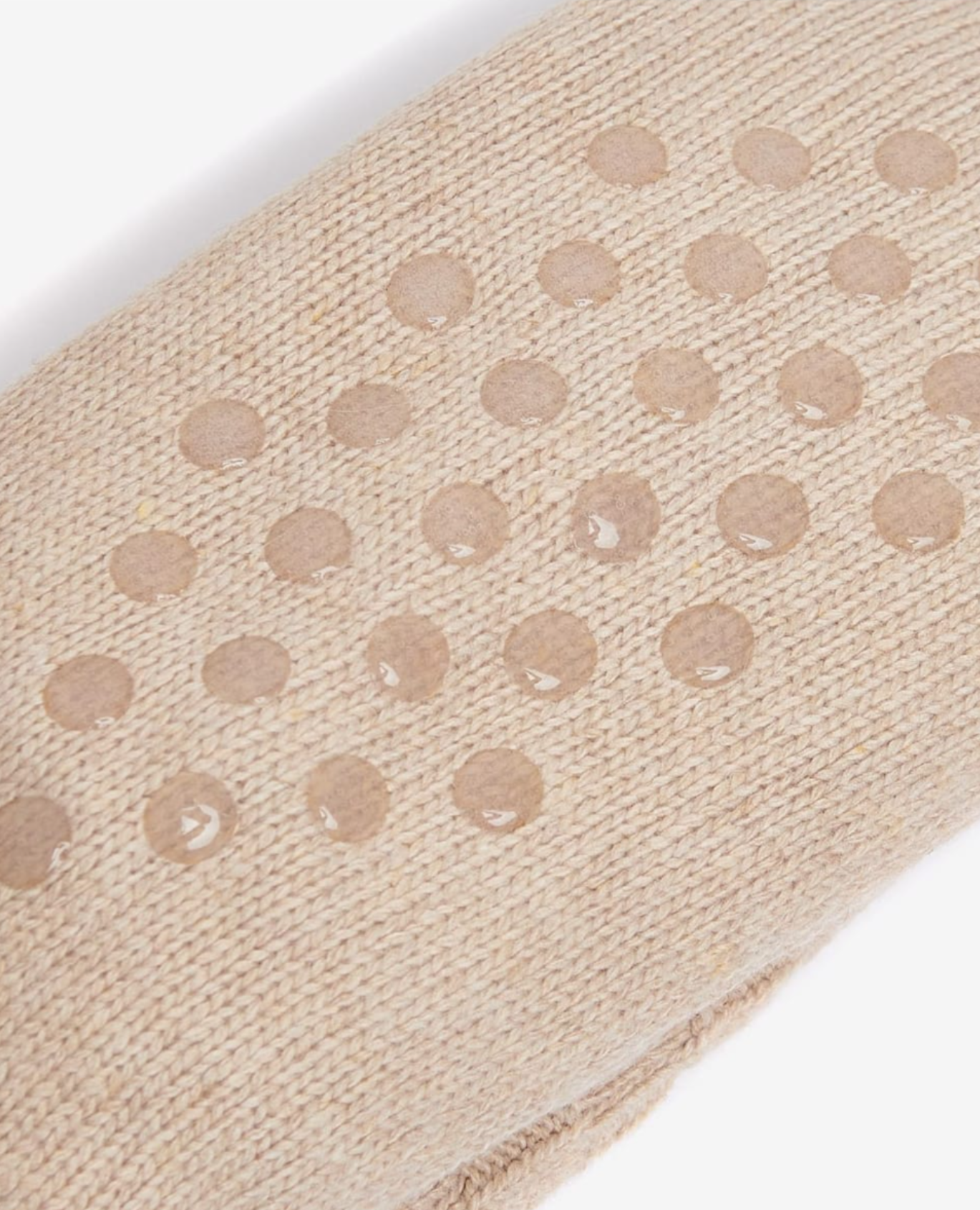 Barbour Cable Knit Lounge Socks Oatmeal