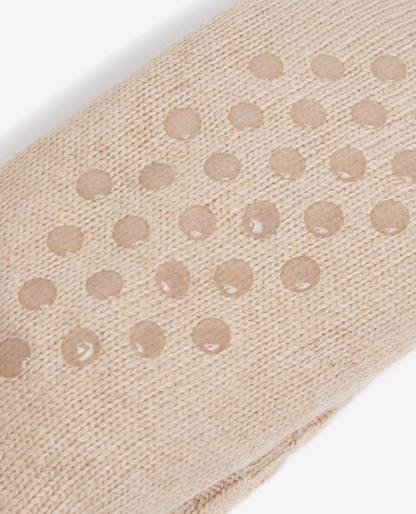 Barbour Cable Knit Lounge Socks Oatmeal