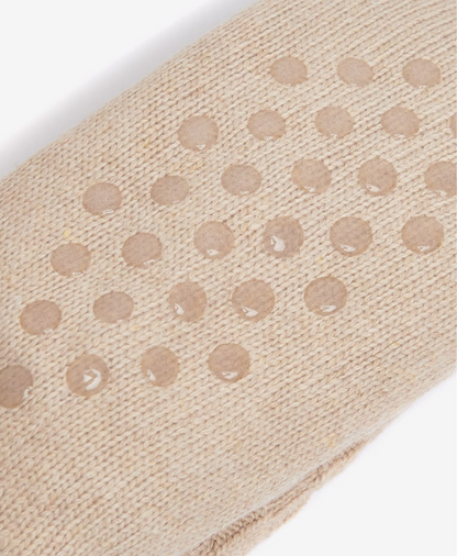 Barbour Cable Knit Lounge Socks Oatmeal