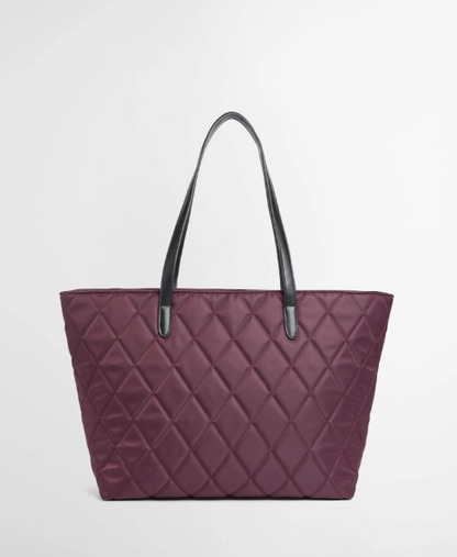 Barbour Quilted Tote Bag Fig