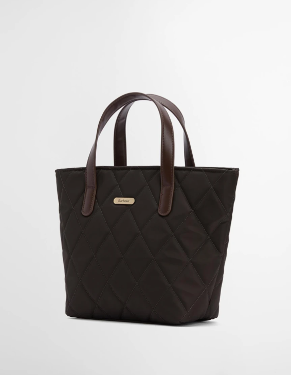 Barbour Mini Quilted Tote Bag Olive
