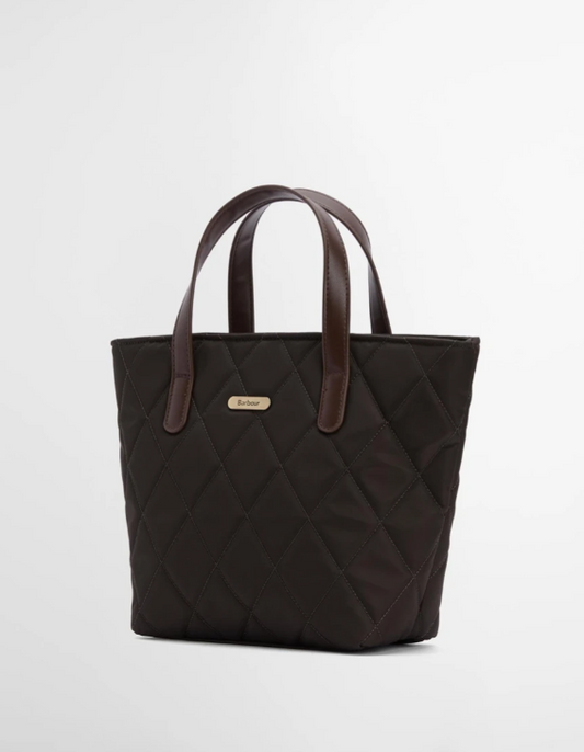 Barbour Mini Quilted Tote Bag Olive