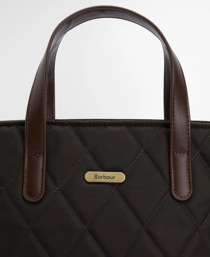 Barbour Mini Quilted Tote Bag Olive
