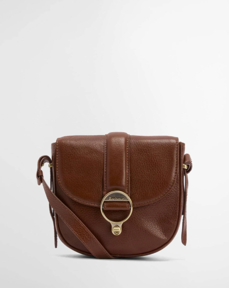 Barbour Elm Leather Crossbody Bag Brown