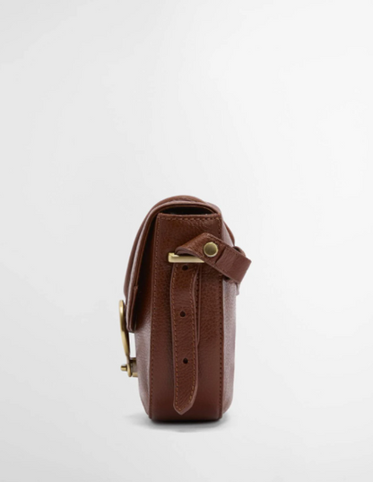 Barbour Elm Leather Crossbody Bag Brown