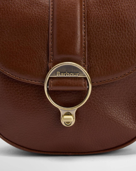 Barbour Elm Leather Crossbody Bag Brown
