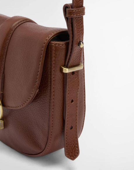 Barbour Elm Leather Crossbody Bag Brown