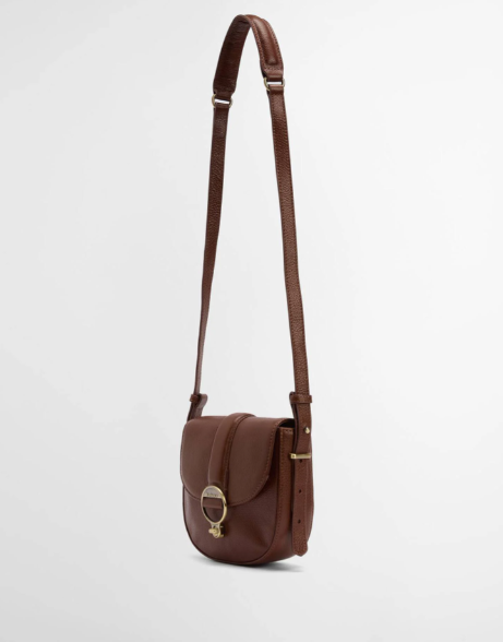 Barbour Elm Leather Crossbody Bag Brown