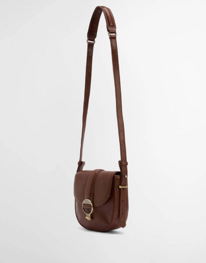 Barbour Elm Leather Crossbody Bag Brown