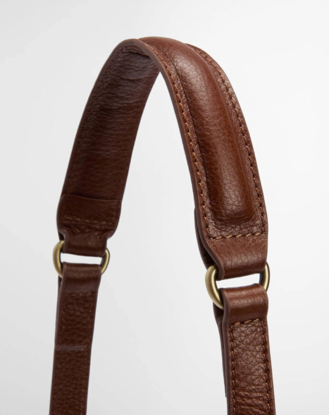 Barbour Elm Leather Crossbody Bag Brown