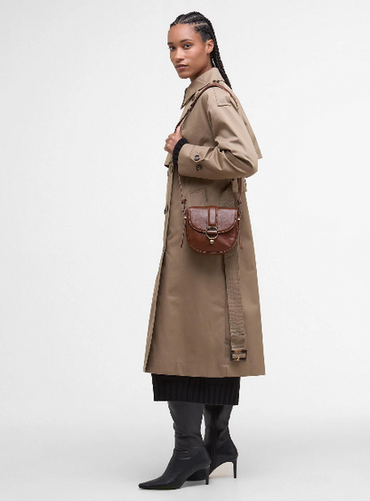Barbour Elm Leather Crossbody Bag Brown