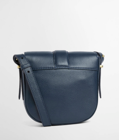Barbour Elm Leather Crossbody Bag Navy