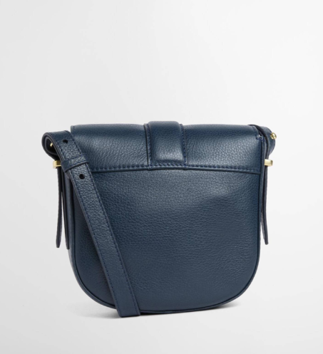 Barbour Elm Leather Crossbody Bag Navy