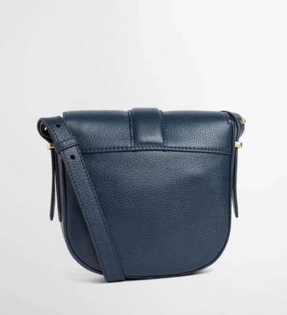 Barbour Elm Leather Crossbody Bag Navy