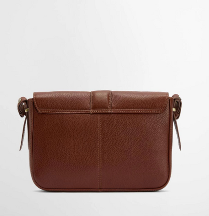 Barbour Rosa Leather Crossbody Bag Brown