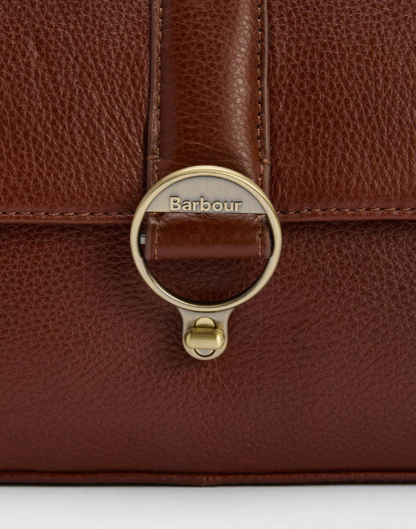 Barbour Rosa Leather Crossbody Bag Brown