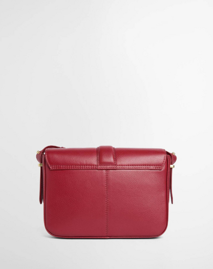 Barbour Rosa Leather Crossbody Bag Red