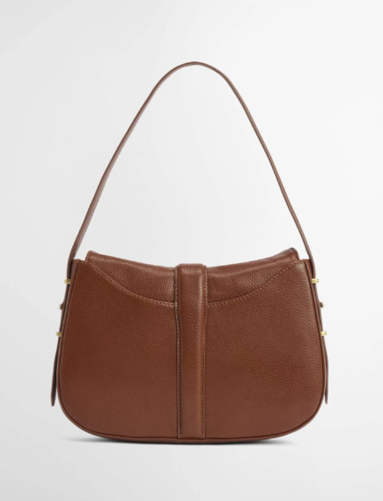 Barbour Alder Leather Shoulder Bag Brown