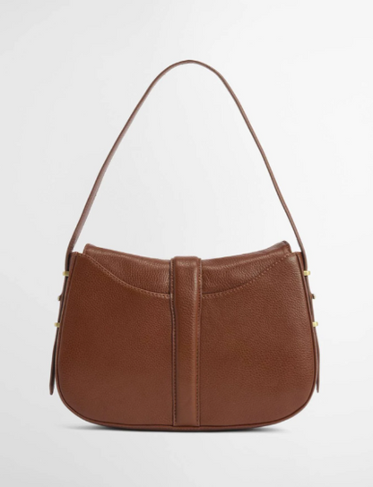 Barbour Alder Leather Shoulder Bag Brown