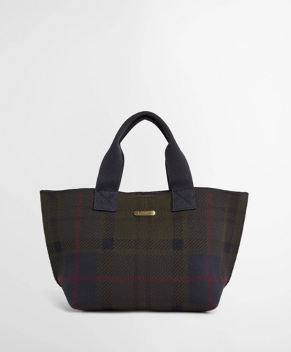 Barbour Layla Tartan Mini Tote Bag Shadow Classic Tartan