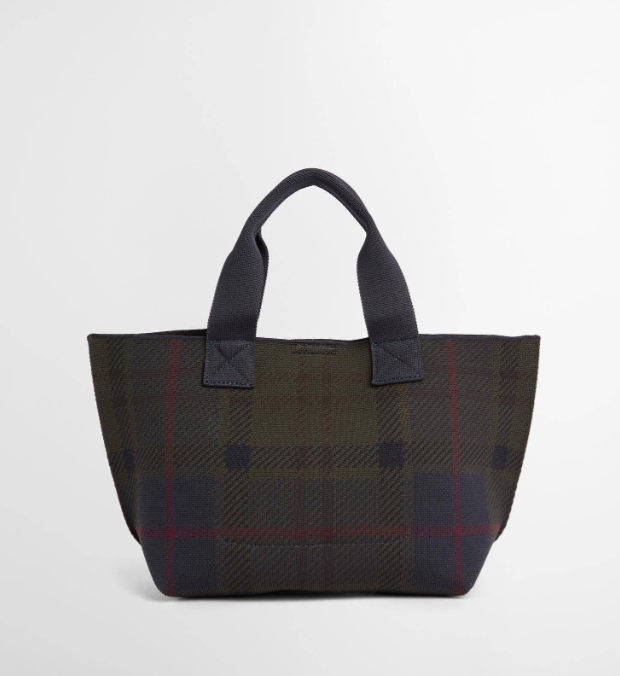 Barbour Layla Tartan Mini Tote Bag Shadow Classic Tartan