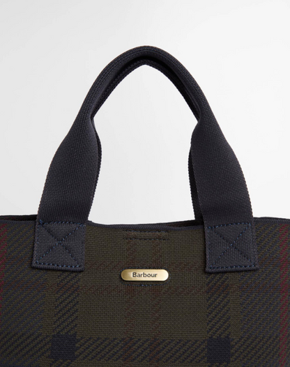Barbour Layla Tartan Mini Tote Bag Shadow Classic Tartan