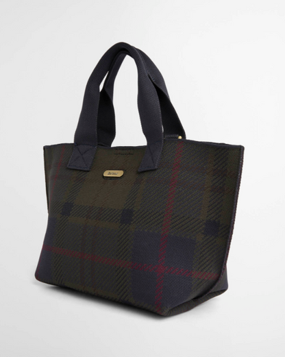 Barbour Layla Tartan Mini Tote Bag Shadow Classic Tartan