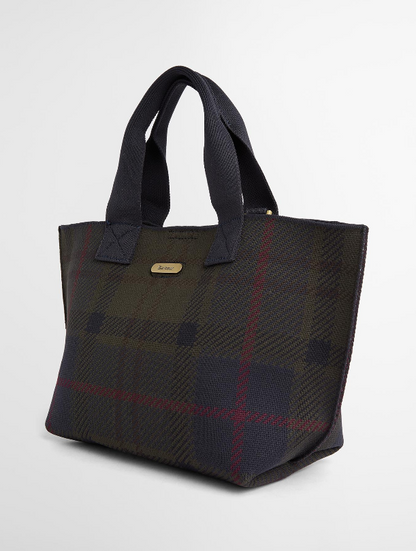 Barbour Layla Tartan Mini Tote Bag Shadow Classic Tartan