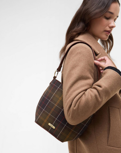 Barbour Cedar Tartan Bucket Bag