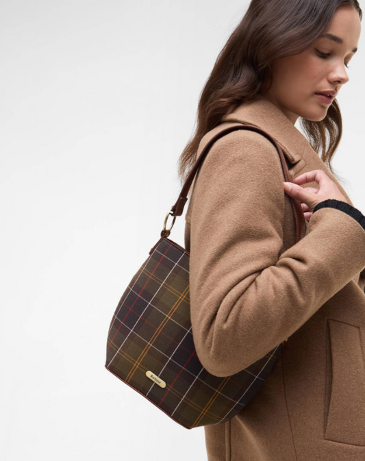 Barbour Cedar Tartan Bucket Bag