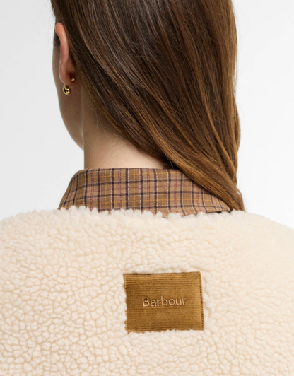 Barbour Bowes Fleece Gilet Ecru