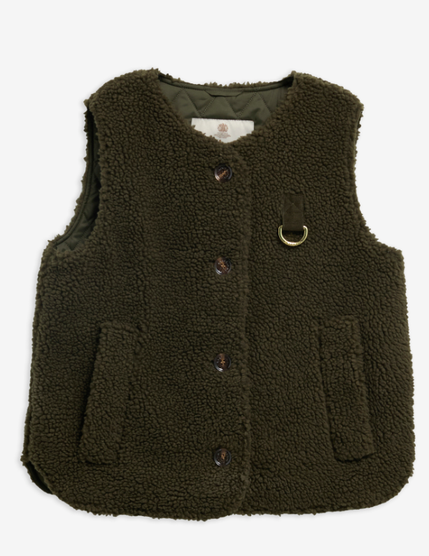 Barbour Bowes Fleece Gilet Olive