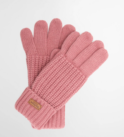 Barbour Saltburn Knitted Gloves Dusty Pink