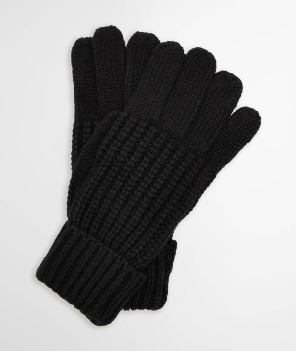 Barbour Saltburn Knitted Gloves Black