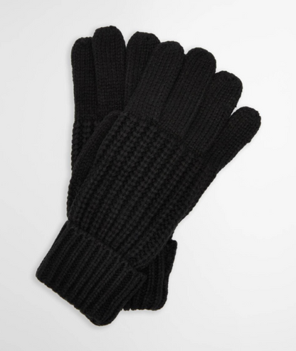 Barbour Saltburn Knitted Gloves Black