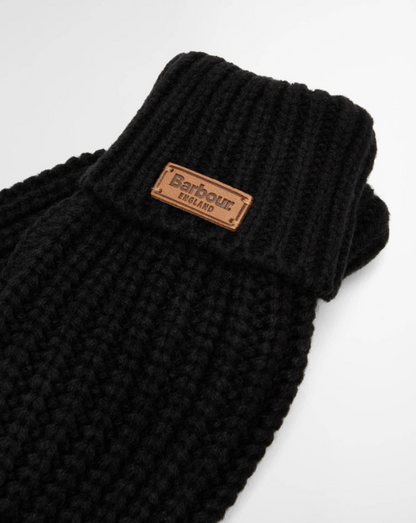 Barbour Saltburn Knitted Gloves Black