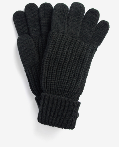 Barbour Saltburn Knitted Gloves Black