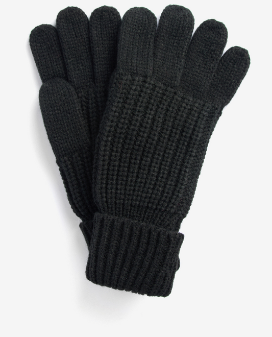 Barbour Saltburn Knitted Gloves Black