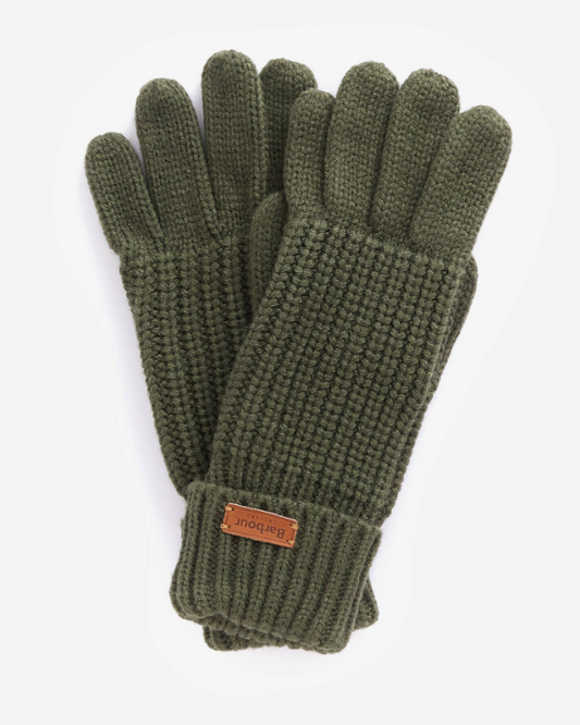 Barbour Saltburn Knitted Gloves Olive