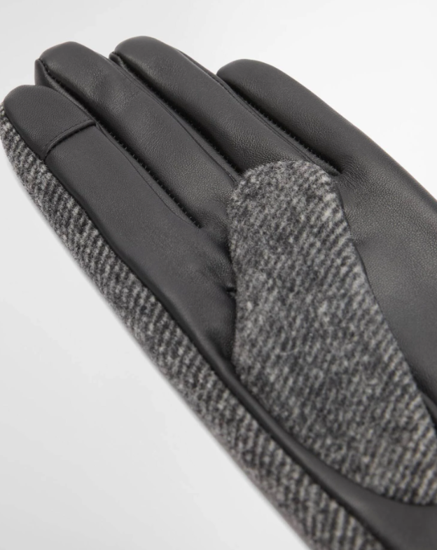 Barbour Bothal Gloves Charcoal Grey
