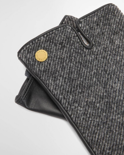 Barbour Bothal Gloves Charcoal Grey