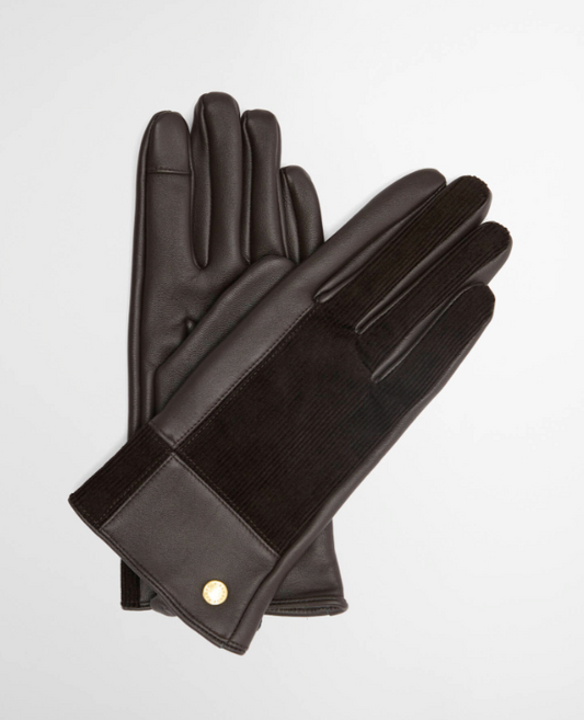 Barbour Dunswell Leather Patchwork Gloves