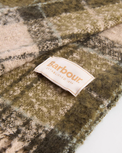 Barbour Saltburn Beanie & Tartan Scarf Set Ancient Loden / Dark Green