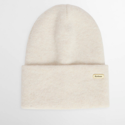 Barbour Winona Beanie & Scarf Gift Set Eggshell