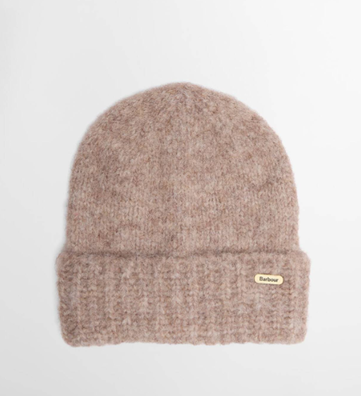 Barbour Emmie Beanie & Scarf Gift Set Taupe Mix